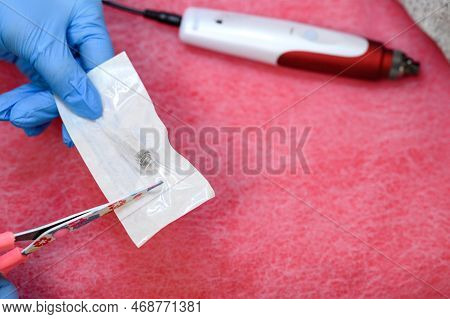 Preparation Of Dermapen For The Rejuvenation Procedure.