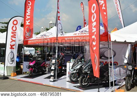 Pasay, Ph - Nov 27 - Kymco Booth Display At Freedom Ride Festival Motorshow On November 27, 2022 In 