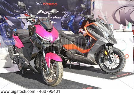 Pasay, Ph - Nov 27 - Kymco Motorcycle At Freedom Ride Festival Motorshow On November 27, 2022 In Pas