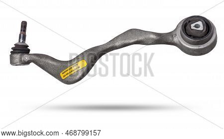 Curved Metal Chassis Arm Lever With Ball And Rubber-metal Joint With Bushings - Silent Block On A Wh