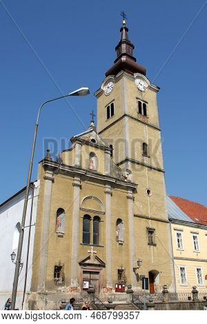 Krizevci, Croatia - May 03, 2009: The Parish Church Of St. Anne In Krizevci, Croatia On May 03, 2009