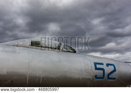 Russian Air Force Aircraft Cabin Cocpit Grey Cloud Sky