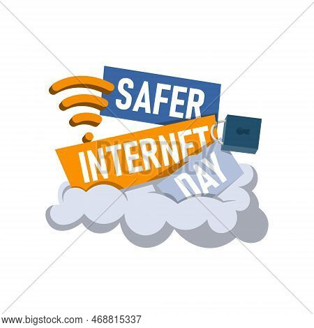 Safer Internet Day Background. Vector Illustration Background.