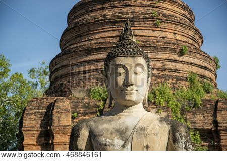 Thailand Ayutthaya Wat Yai Chai Mongkon