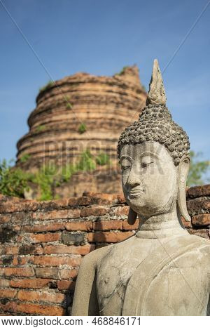 Thailand Ayutthaya Wat Yai Chai Mongkon