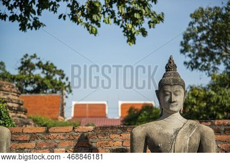 Thailand Ayutthaya Wat Yai Chai Mongkon