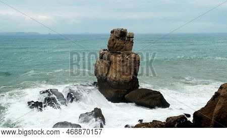 Nau Dos Corvos In The Carvoeiro Cape, Peniche, Portugal