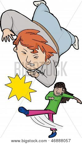 Girl Tripping Boy