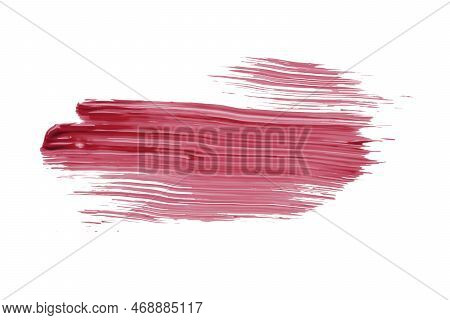 Ruddy Brush Isolated On White Background, Red Brush Scarlet Sage.