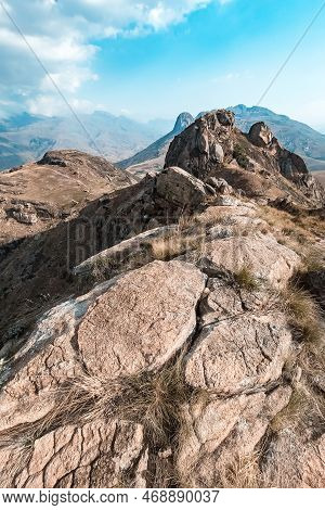 Andringitra National Park, Haute Matsiatra Region, Madagascar, Beautiful Mountain Landscape With Tra