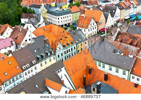 Mittelalterliches Dorf von Freising In Bayern