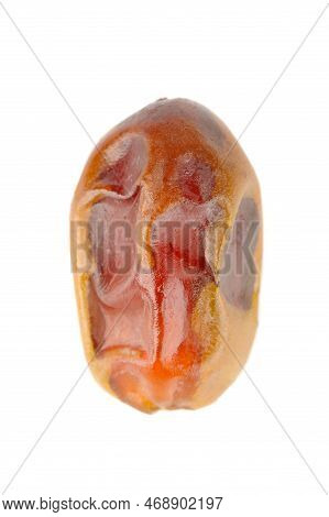 Dried Date Fruit Isolated On White Background