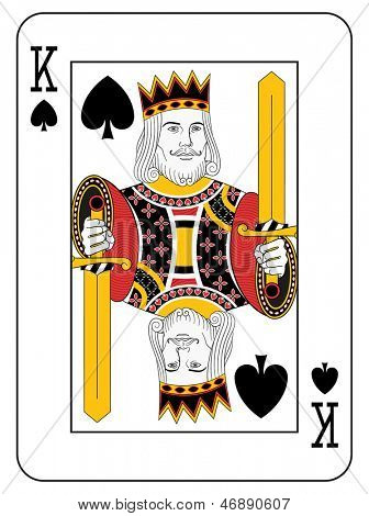 Koning van schoppen. Oorspronkelijke ontwerp