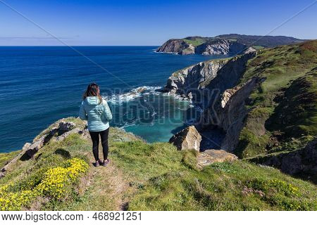 Coastal View Near Barrika In The Basque Country (spain)