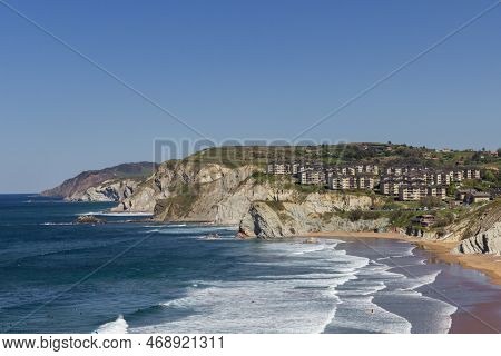 Coastal View Near Barrika In The Basque Country (spain)