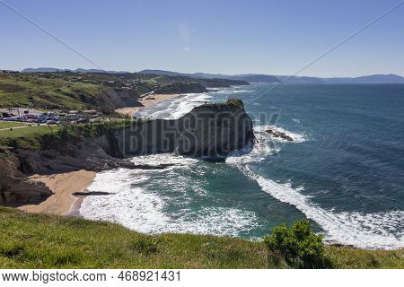 Coastal View Near Barrika In The Basque Country (spain)