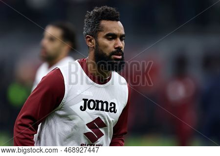 Koffi Djidji Of Torino Fc During The Coppa Italia Match Beetween Ac Milan And Torino Fc At Stadio Gi