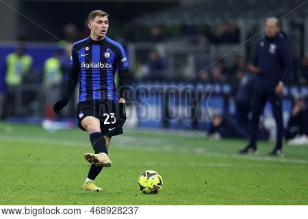 Nicolo Barella Of Fc Internazionale During The  Serie A Match Beetween Fc Internazionale And Hellas 