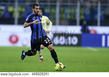 Henrikh Mkhitaryan Of Fc Internazionale During The  Serie A Match Beetween Fc Internazionale And Hel