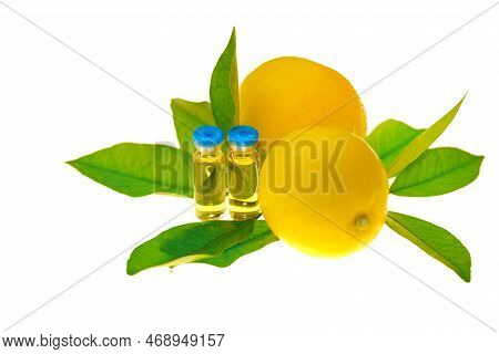 Injections With Vitamin C.beauty And Health.health And Medicine.vitamin C Ampoules.solution Of Vitam