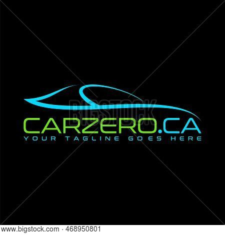 Logo Design Graphic Concept Creative Abstract Premium Free Vector Stock Unique Lineart Sport Car Wit