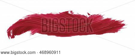 Ruddy Brush Isolated On White Background, Red Brush Scarlet Sage.