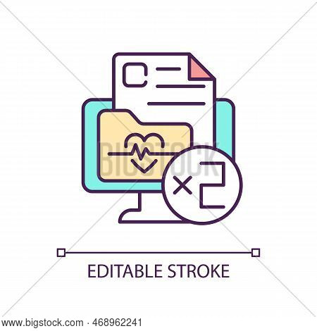 Multiple Medical Conditions Rgb Color Icon. Patient History. Anamnesis And Prescription. Diagnosis A