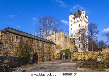 ELTVILLE, GERMANY - JUNE 3, 2012: famous Castle in Eltville in Germany on a sunny day