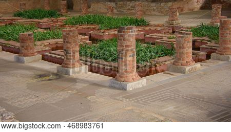 Ruins Of The Old Roman City Of Conimbriga In Portugal