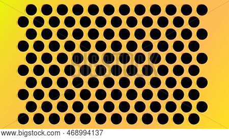 Abstract Black And Yellow Color Bee Dongles Texture Illustration Background.
