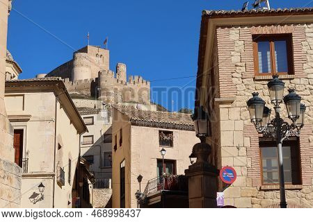 Biar, Alicante, Spain, January 14, 2023: Arab Castle Of Almohad Origin From The 12th Century On Top 