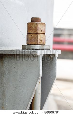 Old Bolts And Washers In Petrochemical Plant