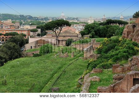 The Palatine Hill, Rome, Italy
