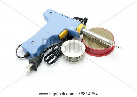 Soldering Equipment Isolated On White