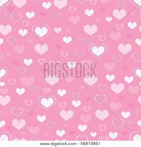 Hearts seamless background