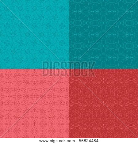 Seamless Calligraphy Patterns Three