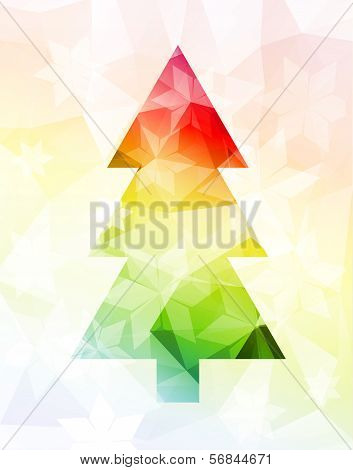 Vector Christmas tree. EPS 10