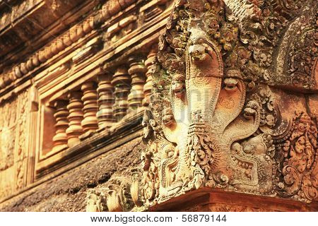 Detail Of Banteay Srey Temple, Angkor Area, Siem Reap, Cambodia