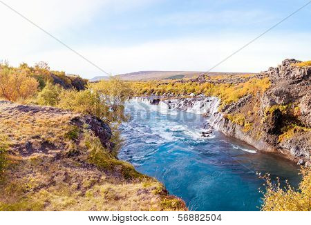 Hraunfossar Waterfall, Iceland