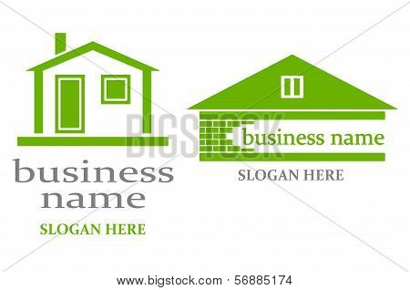 Logo with house