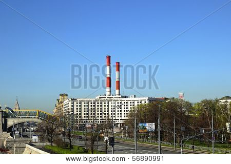 Moscow - May 07: Radisson Slavyanskaya Hotel On The Moskva River Embankment On May 07, 2013 In Mosco