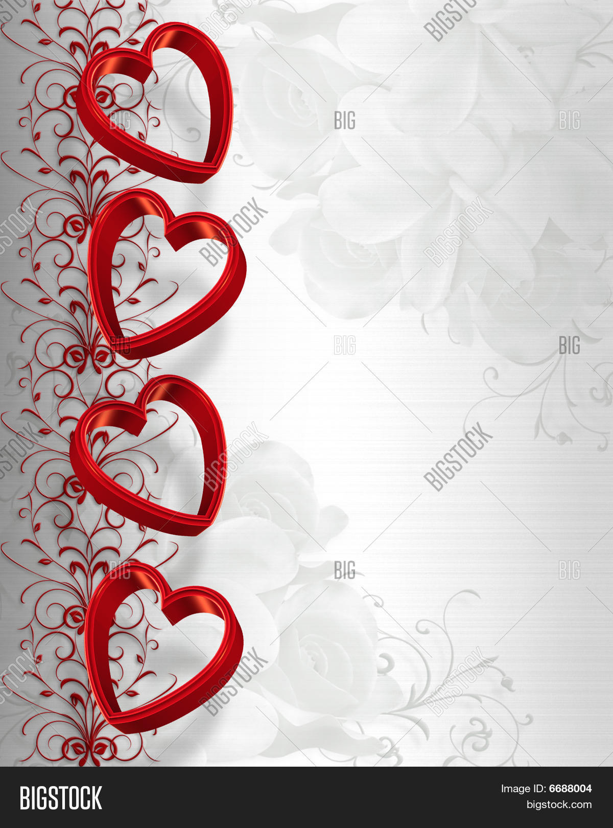 valentines day hearts border