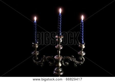 Luxorious old candle stick