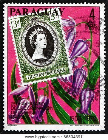 Postage Stamp Paraguay 1978 Queen Elizabeth Ii Coronation