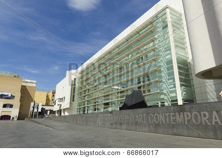 Macba Museum In Barcelona, Spain.