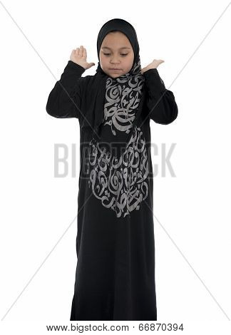 Young Muslim Female Praying