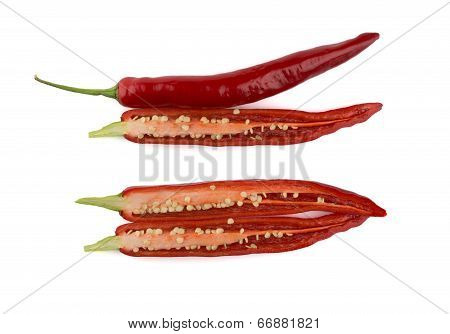 Sliced Red Chili Peppers