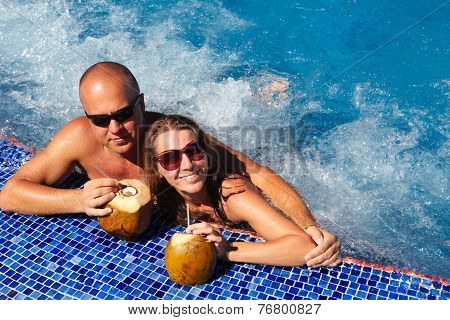 Couple In Jacuzzi