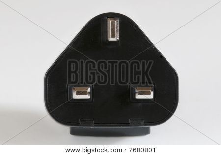 schwarz elektrischen Stecker