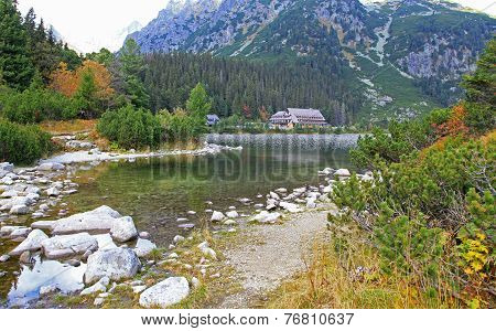 Popradske pleso - tarn in High Tatras, Slovakia